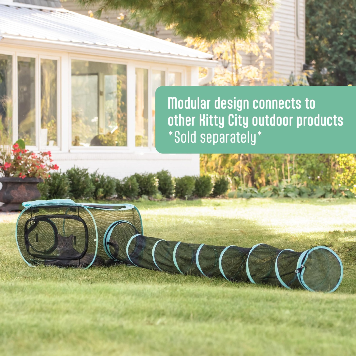 Kitty City Outdoor Play Tunnel 3 Metre