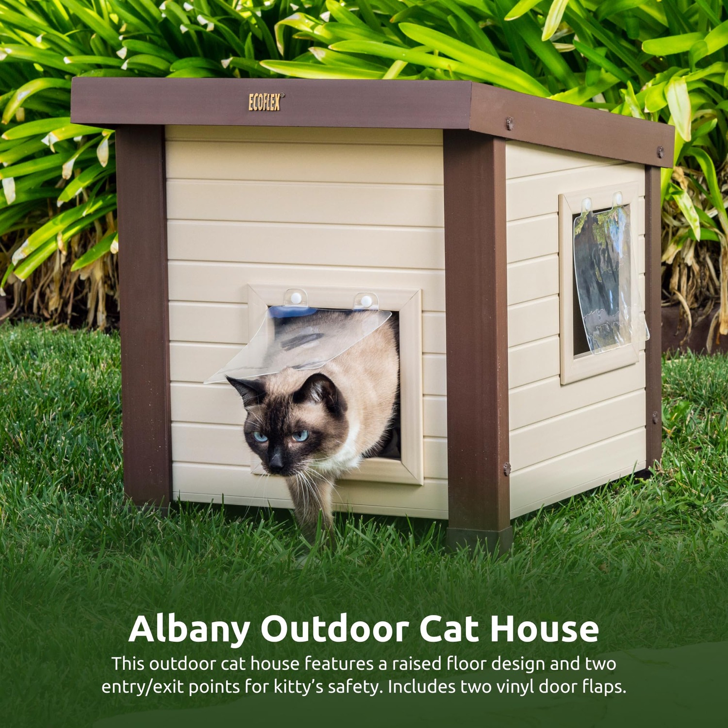 New Age Pet ECOFLEX Outdoor Cat House: image 6