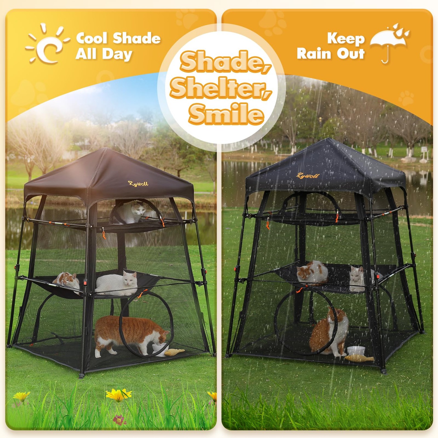 Pop-Up Cat Enclosure with Three Levels and Carry Bag: image 7